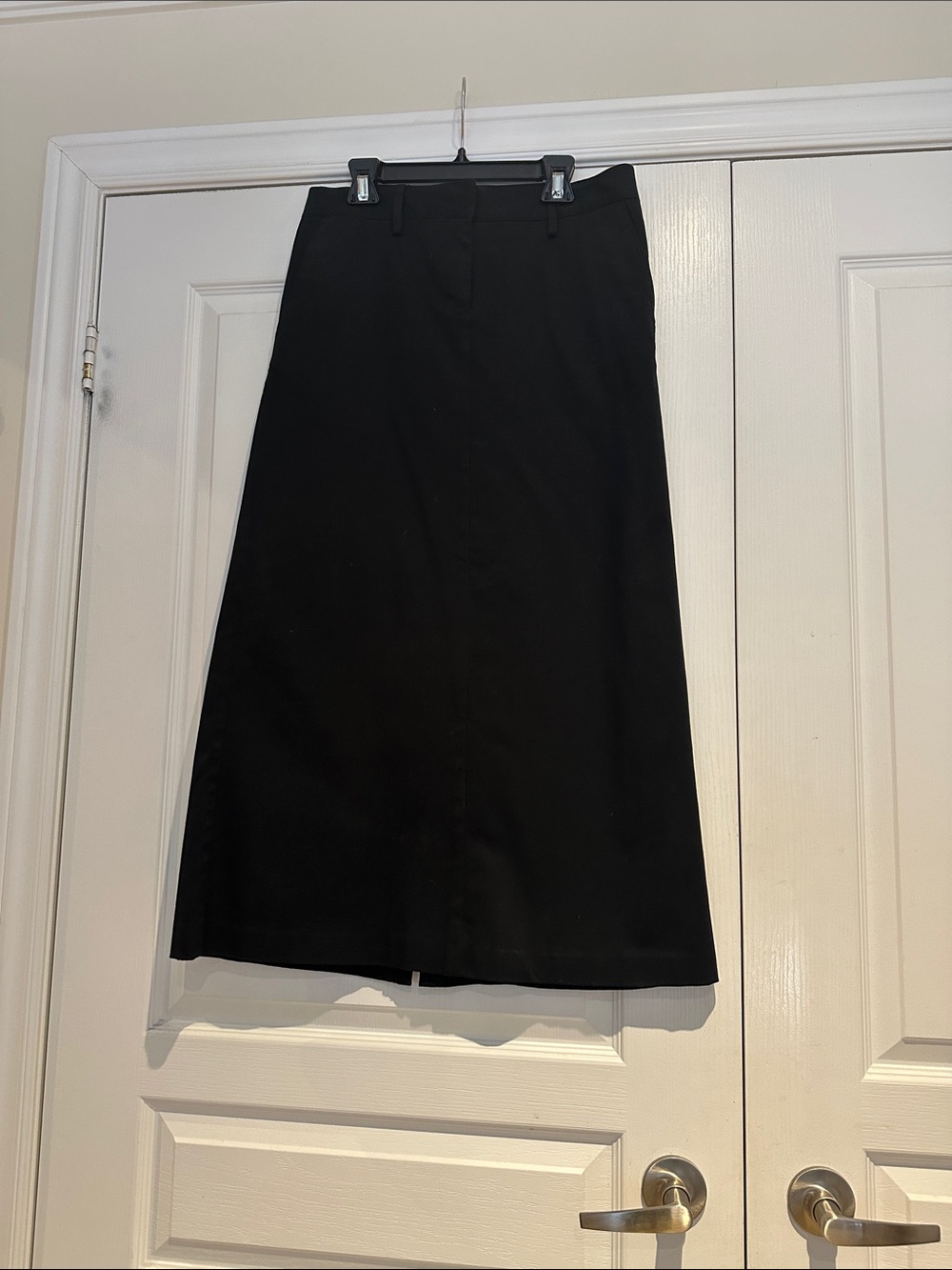 Y2K November 2002 Women’s Tommy Hilfiger Black 96% Cotton Maxi Skirt